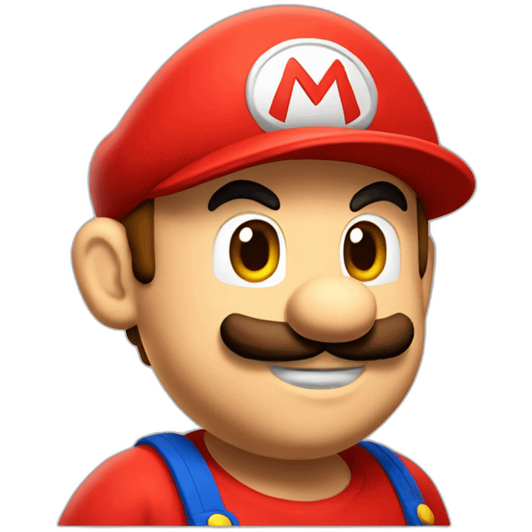 Mario avec casquette rouge emoji