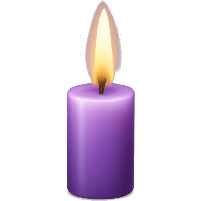 Light purple candle  emoji