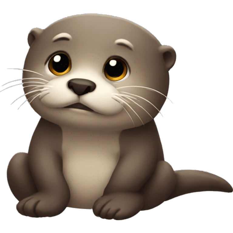 Sad otter emoji