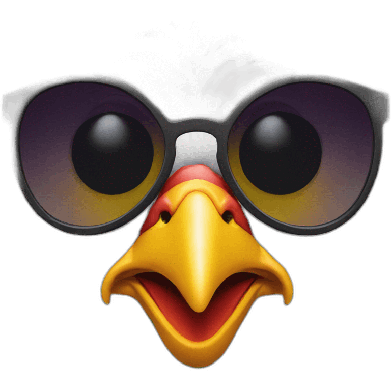 chicken-sunglasses emoji