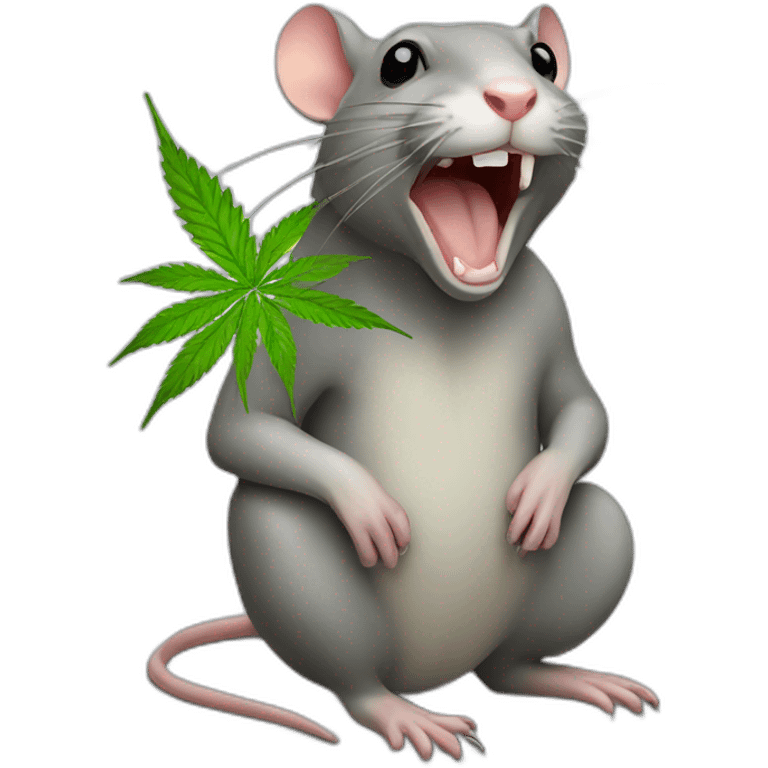 marijuana rat emoji