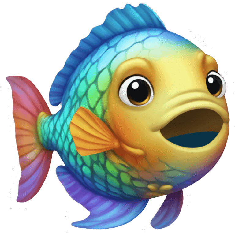 Rainbow fish emoji