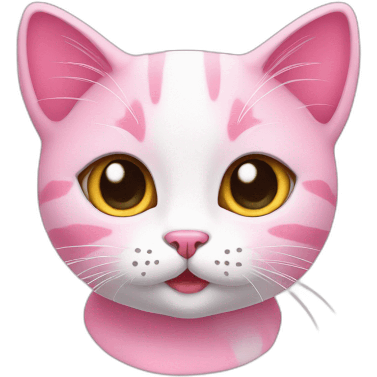 Pink  cute cat small picture  emoji