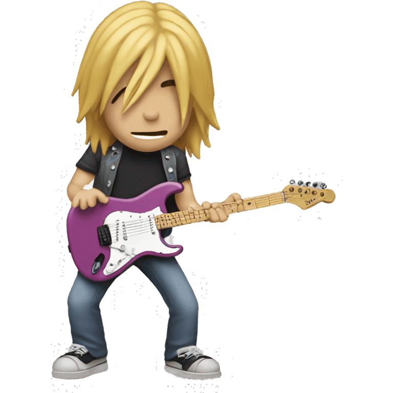 kurt cobain playing a fender stratocaster emoji emoji