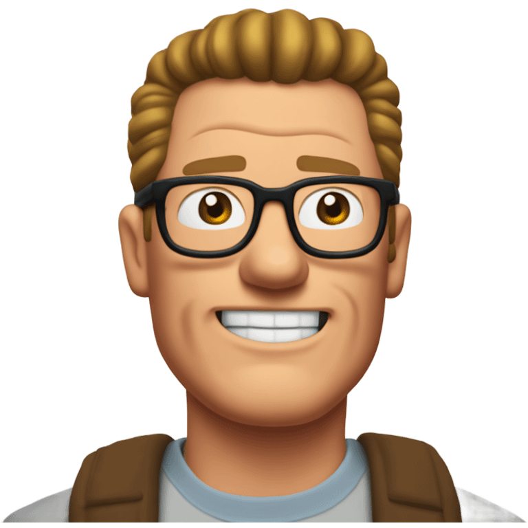 hank hill from the tv show king of the hill in the alley emoji