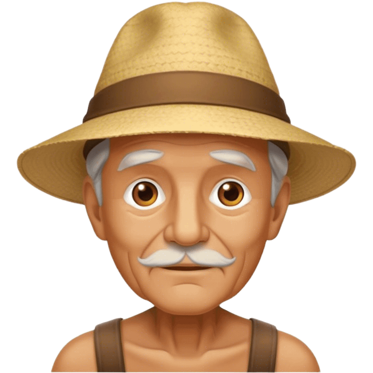 Old man wearing a hat emoji