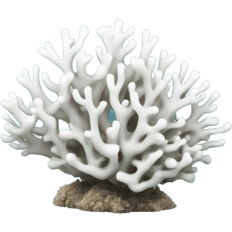 White coral reef emoji