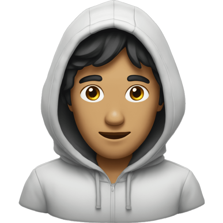 Mael avec une capuche emoji