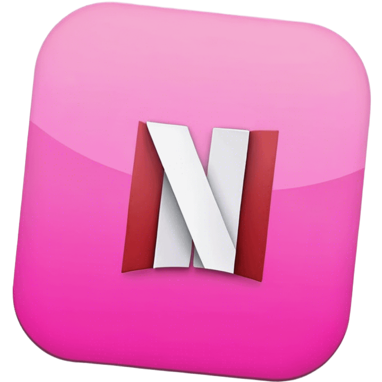 Pink netflix logo emoji