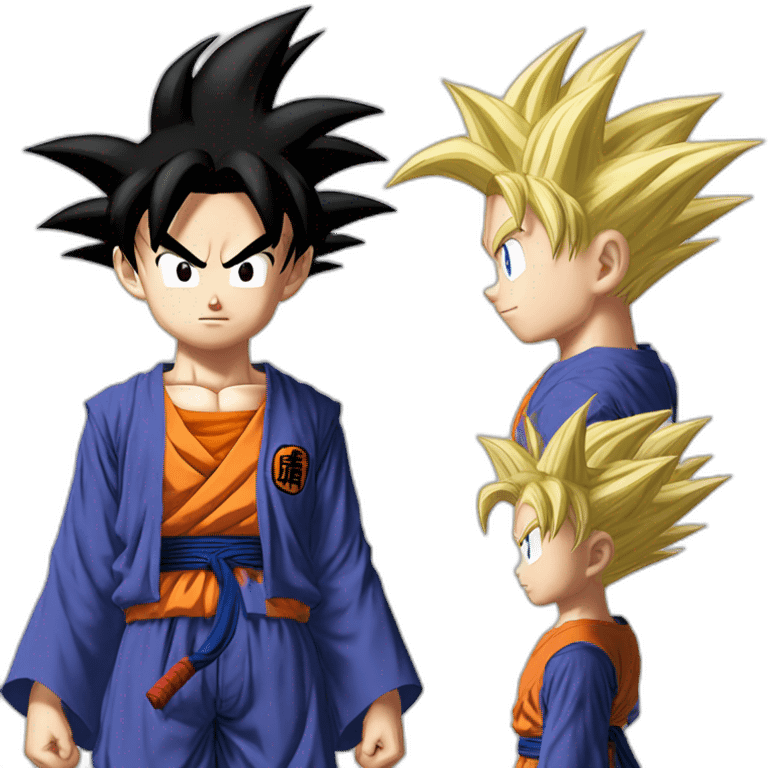 the fusion of son goku and trunks emoji