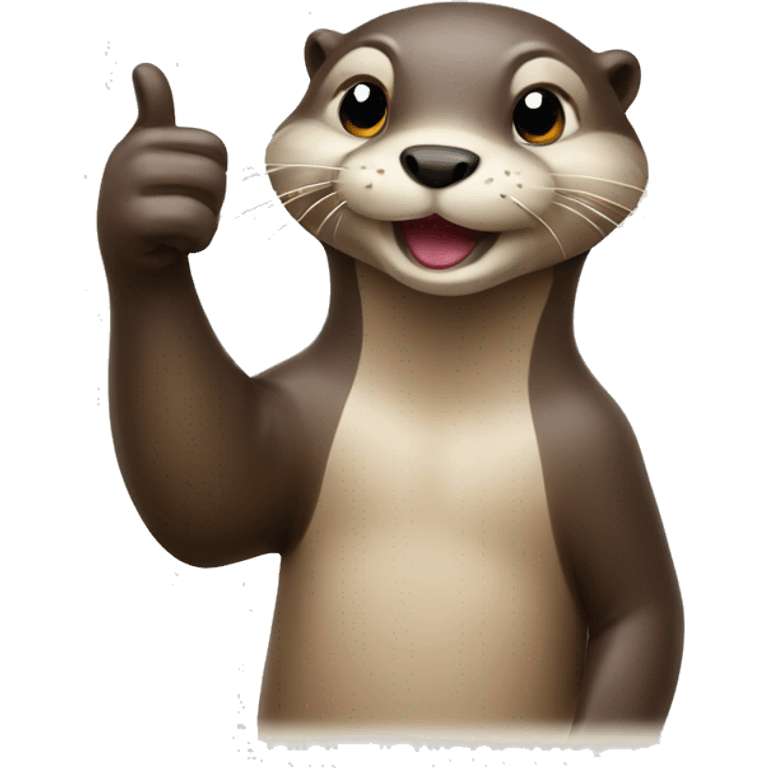 otter giving a thumbs up emoji