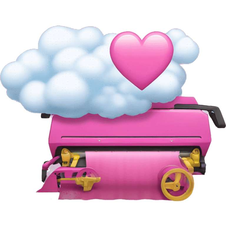 combine the pink heart emoji and the cloud emoji emoji