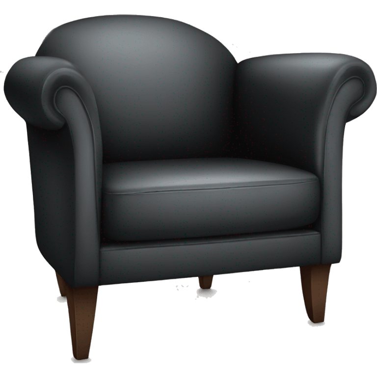 BLACK CHAIR WITH CUSHION emoji