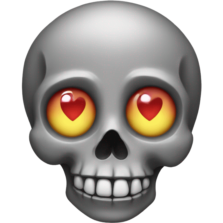 Skull with heart eyes emoji