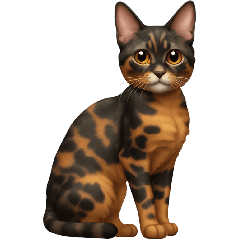 Tortoiseshell Cat Breed Full Body emoji