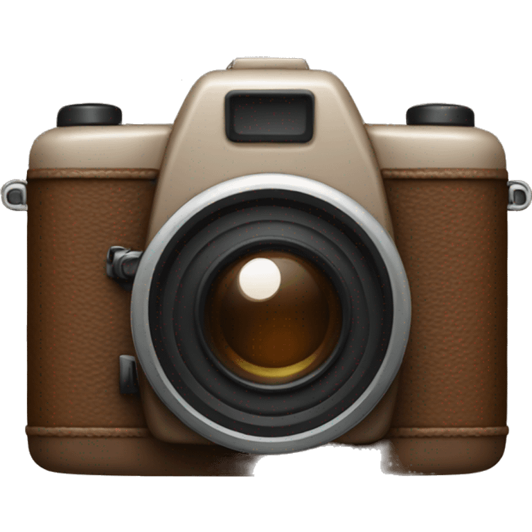 Brown camera emoji