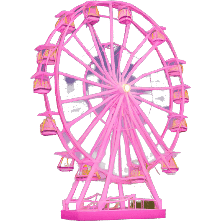 Pink Ferris wheel emoji