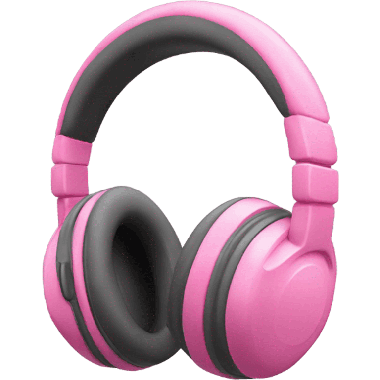 Pink headphones  emoji