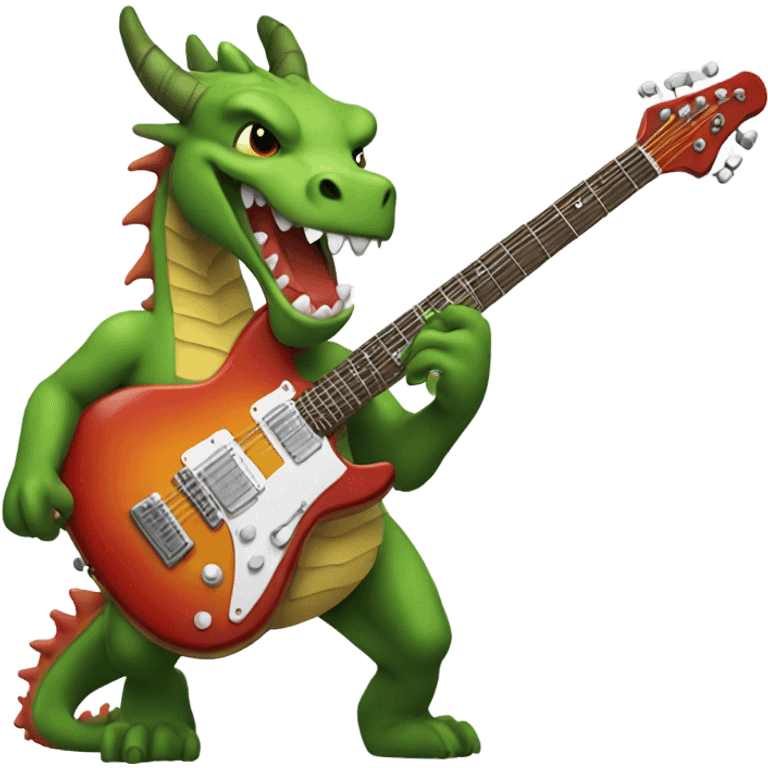 Dragon With guitar ￼ emoji