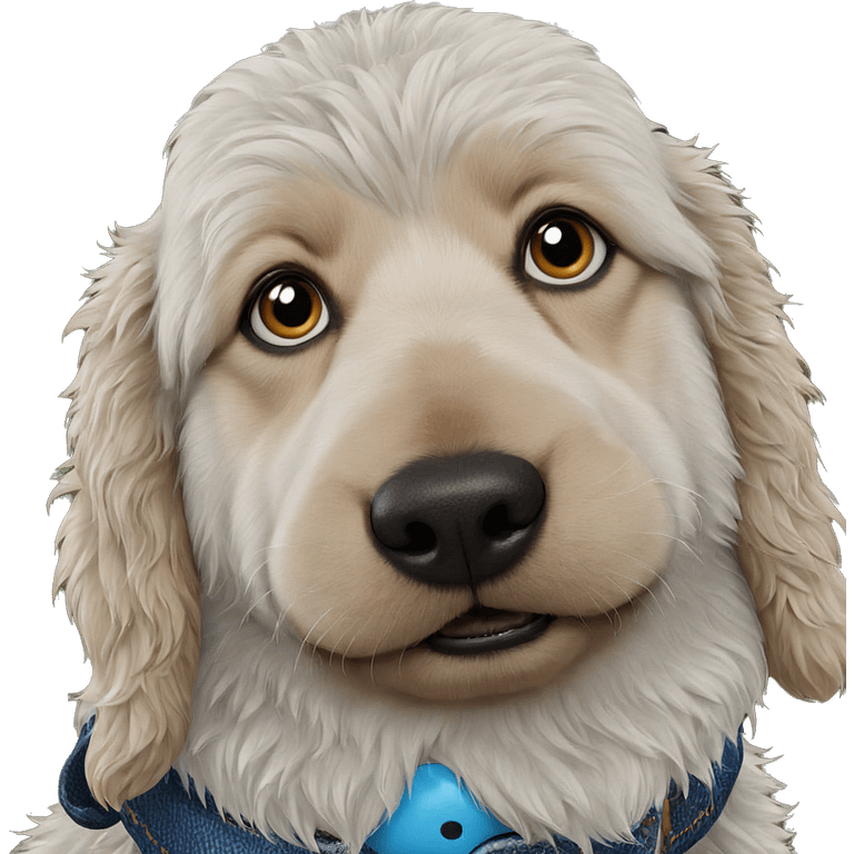 realistic solo dog portrait emoji