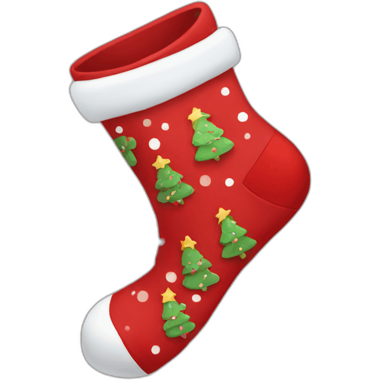 christmas red socks emoji