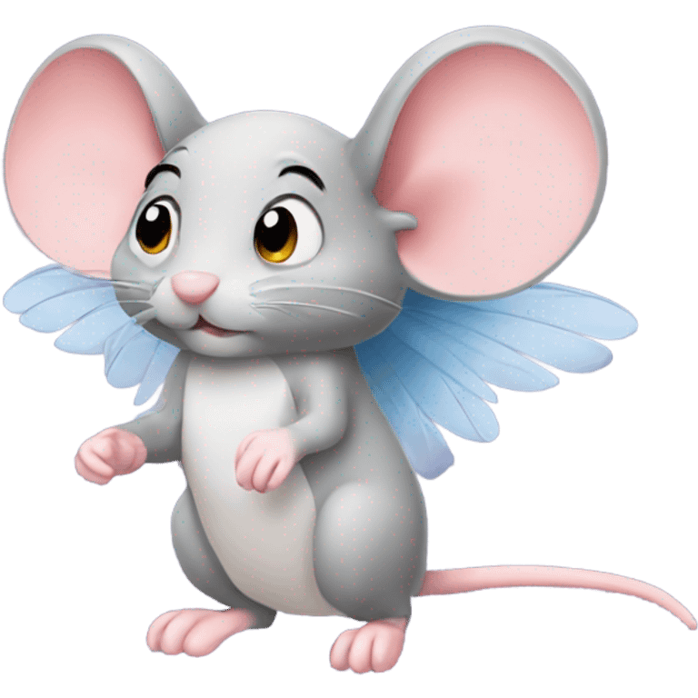 Mouse with wings emoji