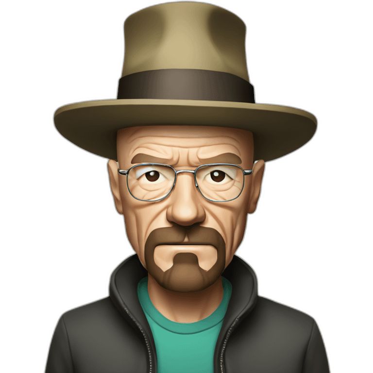 Walter white with party hat emoji