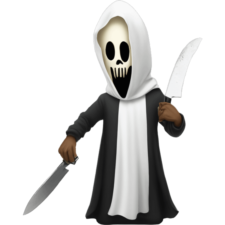  Ghostface with his knife emoji