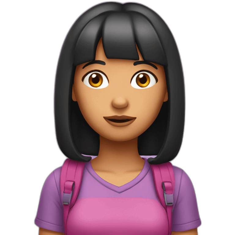 Bored Dora the explorer emoji