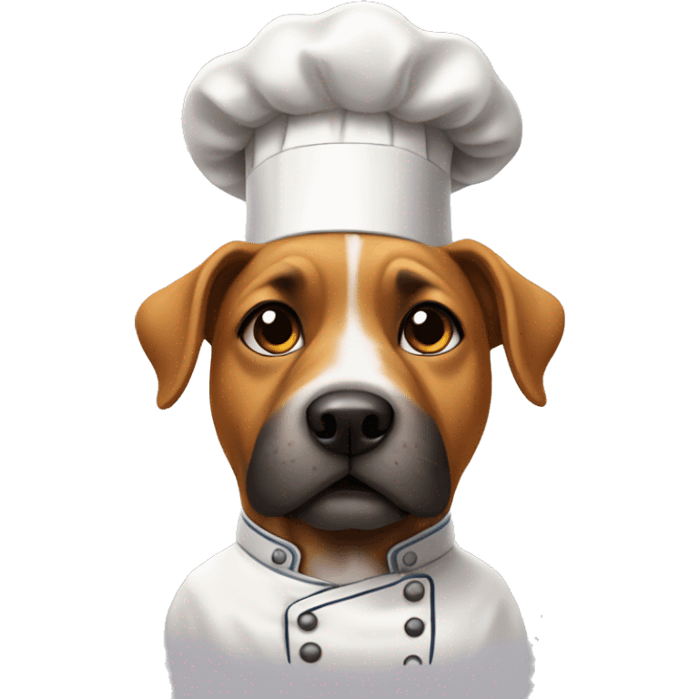 dog in a chef's outfit emoji