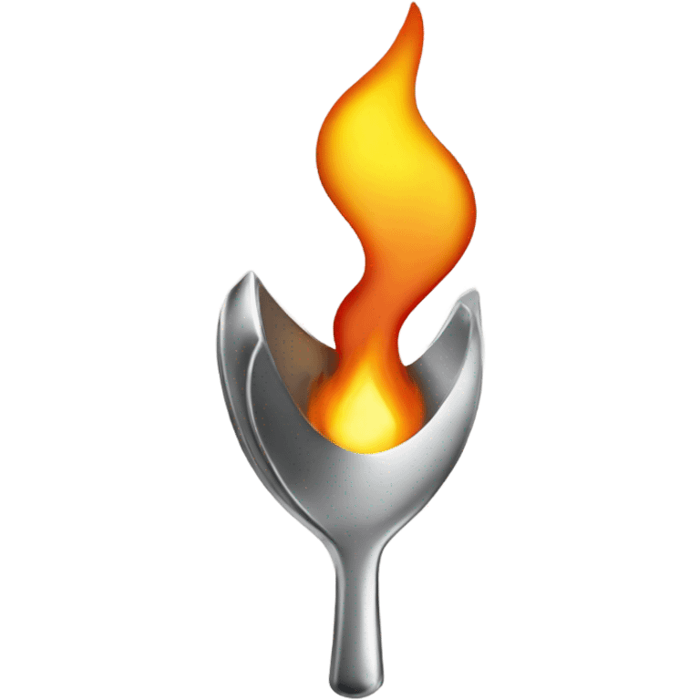 Spoon being heated by lighter  emoji