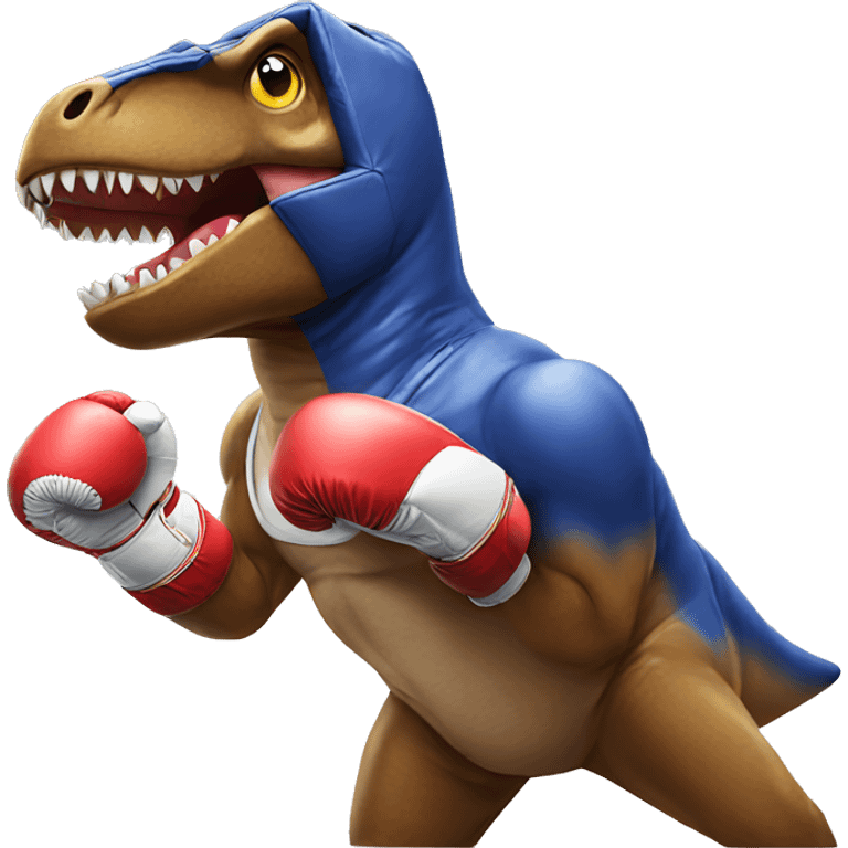 Boxing trex emoji