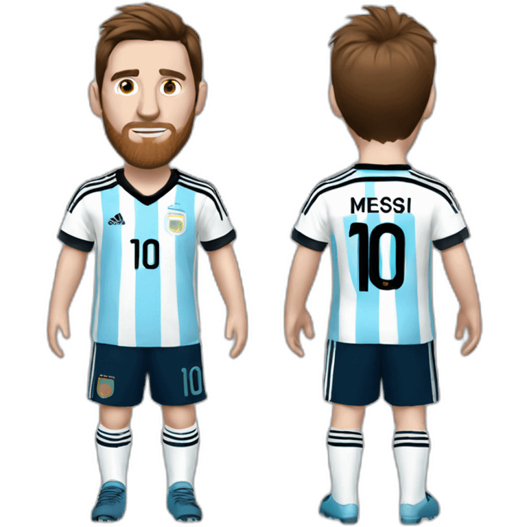 Messi world cup argentina jersey emoji