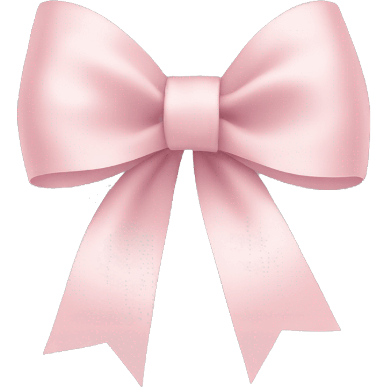 Pale pink ribbon bow emoji