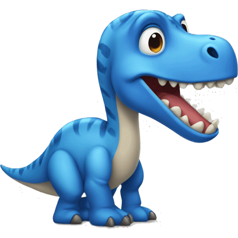 kwaii blue dinosaur  emoji