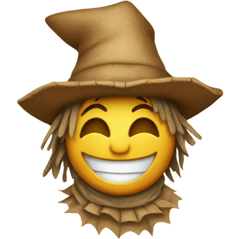 scarecrow laughing emoji