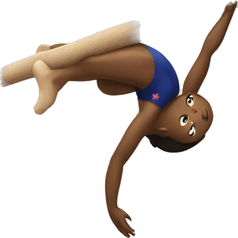 Gymnast on a beam  emoji