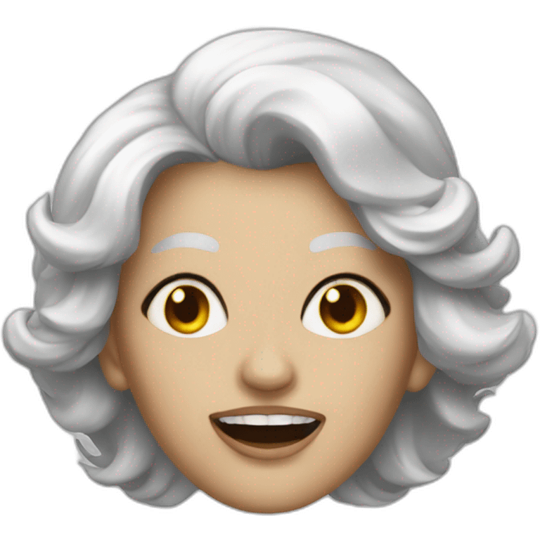 Dame blanche monstre emoji