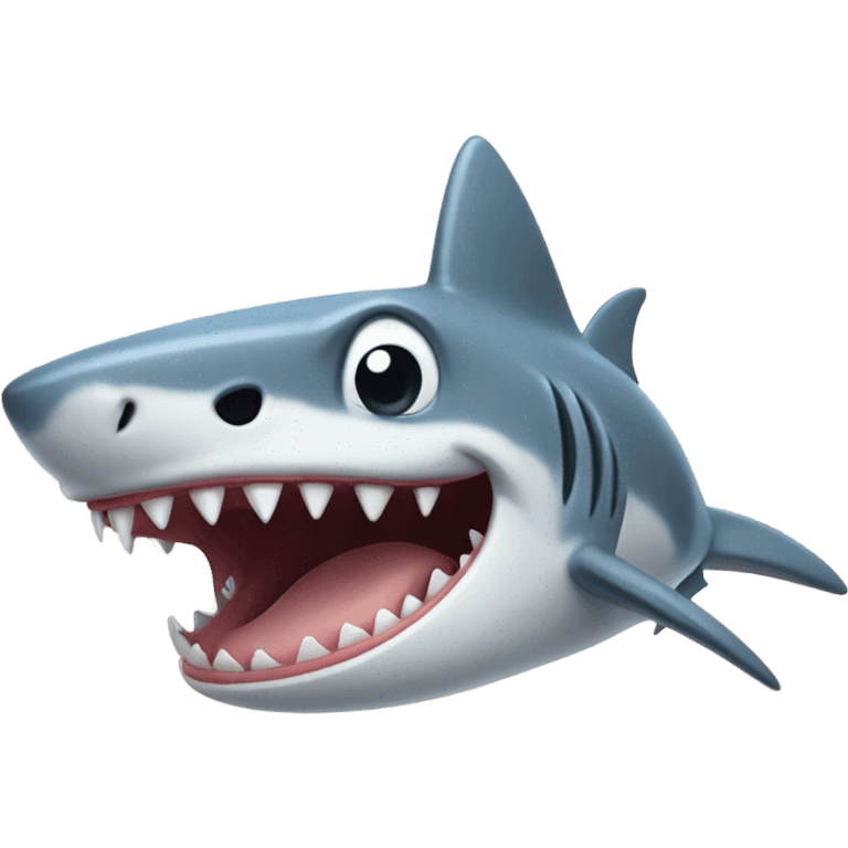 Shark with dog paws emoji