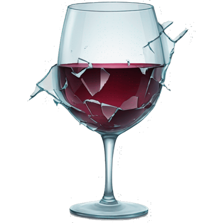 shattered wine glass emoji