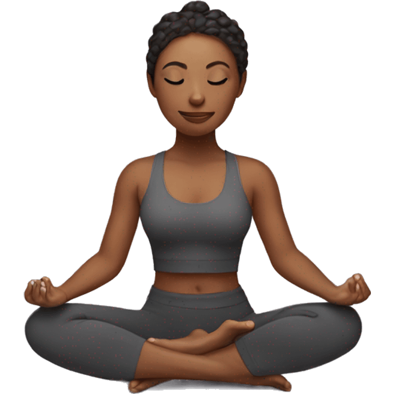 yoga girl emoji