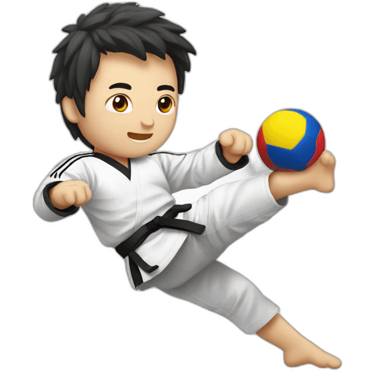 Korean taekwondo soccer emoji