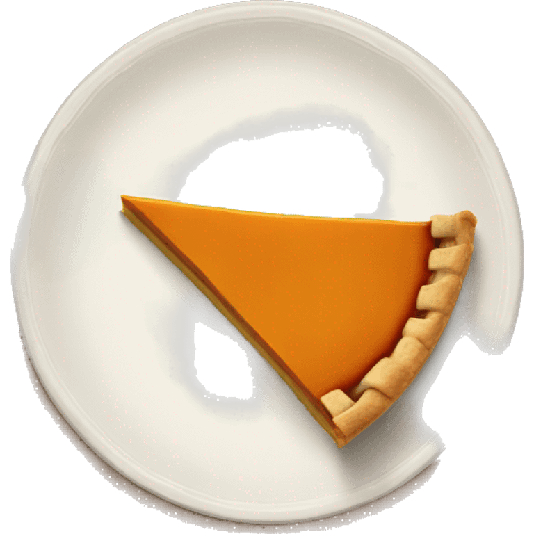 Pumpkin pie slice emoji