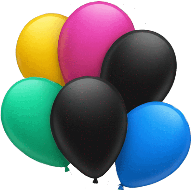 Black ballons emoji