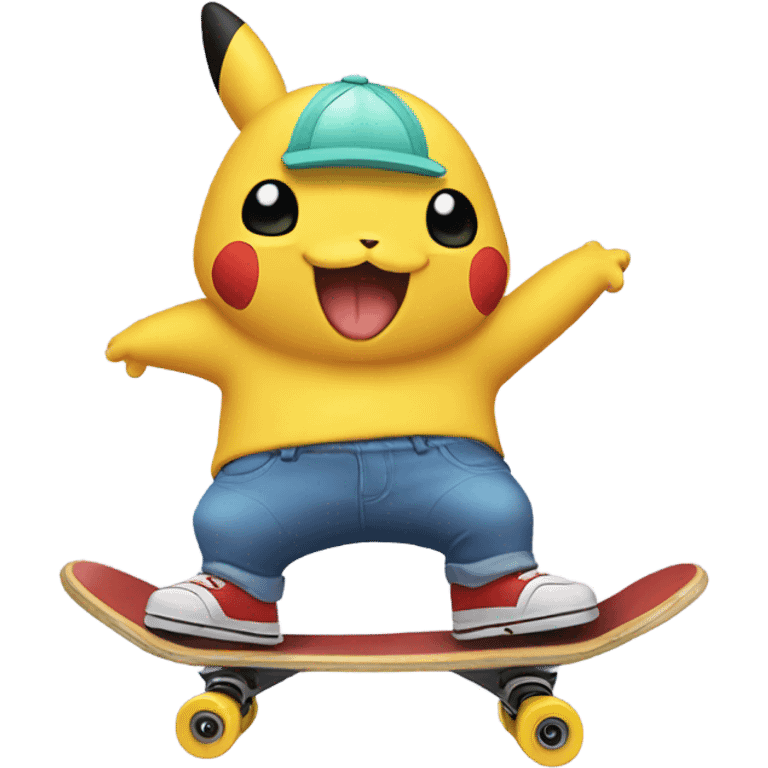 Pokemon skate boarding  emoji