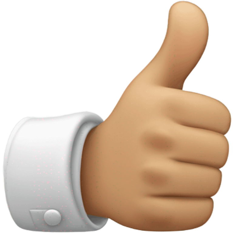 Thumbs up, front of hand emoji