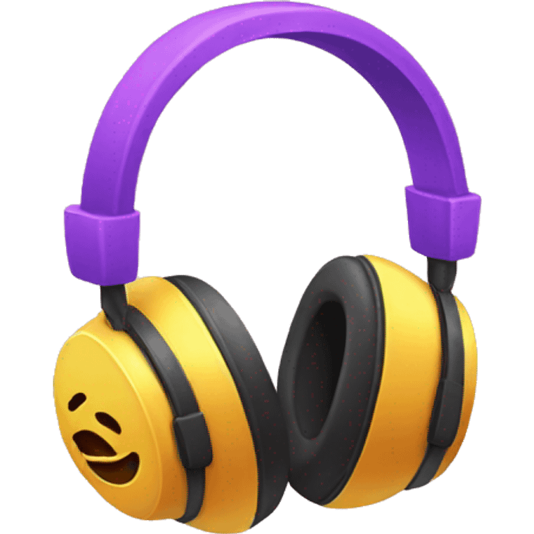 Headphones with bows emoji