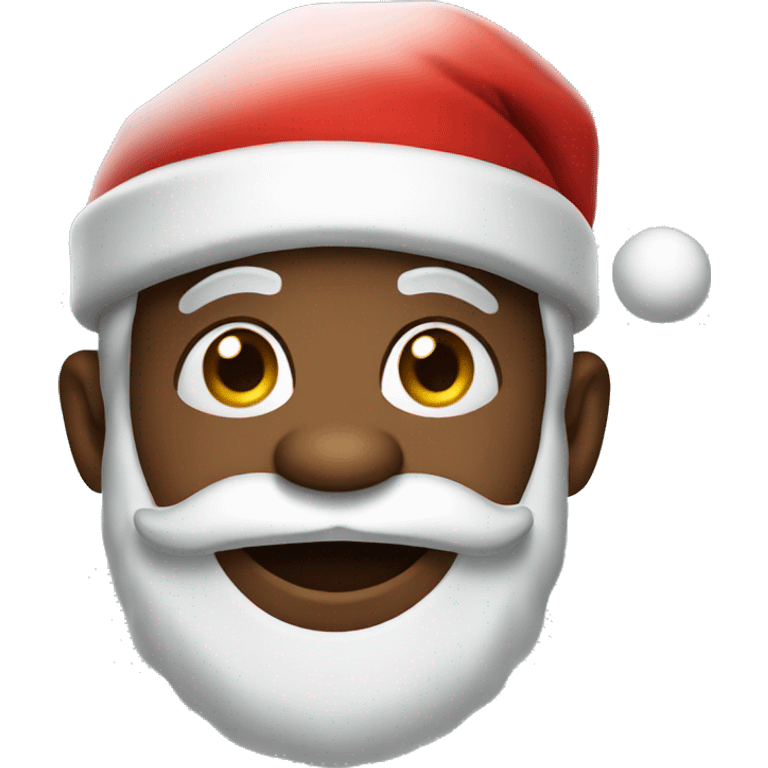 African American Santa Claus  emoji