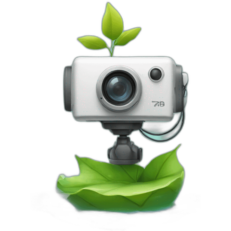 small-leaf-floating-on-water-block-and-security-ptz-camera-behind emoji