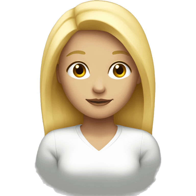 A blonde girl emoji